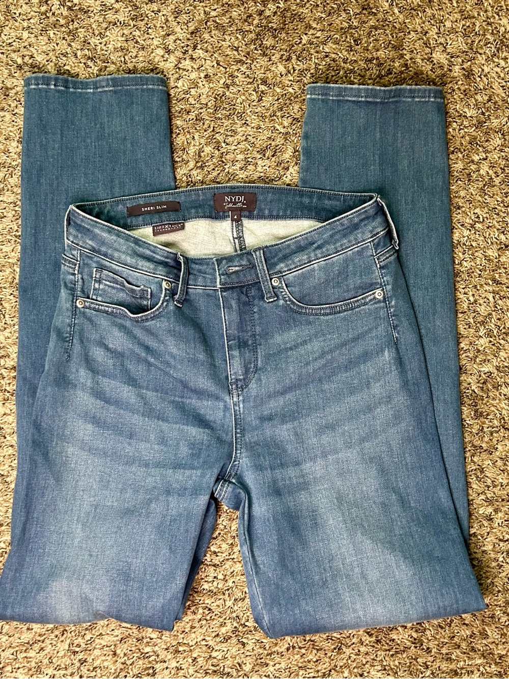 NYDJ Le Silhouette Sheri Slim Lift Tuck Jeans Size 4